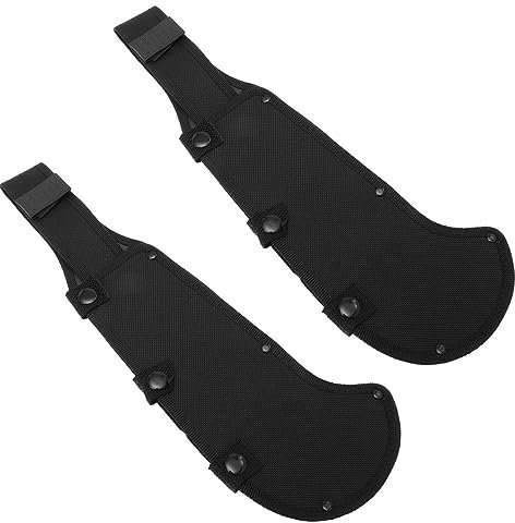 BESPORTBLE 2piezas Funda Protectora Negra De Oxford Para Cuchillo y Estuche Portátil Para Campamento Resistente Para Corte y Seguridad Exterior