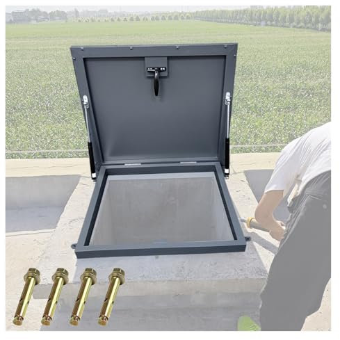 Copertura per portello sottotetto in acciaio zincato, copertura spessa antipioggia per finestra in uscita, copertura per manutenzione tetto, telaio del lucernario del seminterrato della porta della