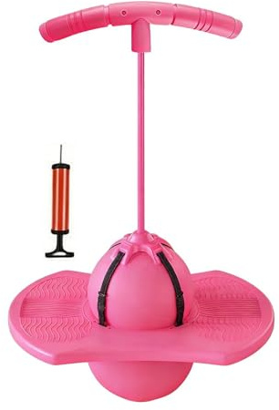 Pelota De Salto Para Niños, Pogo Jumper Con Mango Y Bomba De Bola, Divertidas Y Silenciosas Pelotas Rebotantes, Ejercicio De Equilibrio Para Niños, Tabla Alta, Palos De Cubierta De Agarre Fuerte