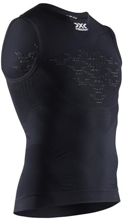 X-Bionic Herren Energizer 4.0 Singlet T Shirt, Opal Black/Arctic White, L