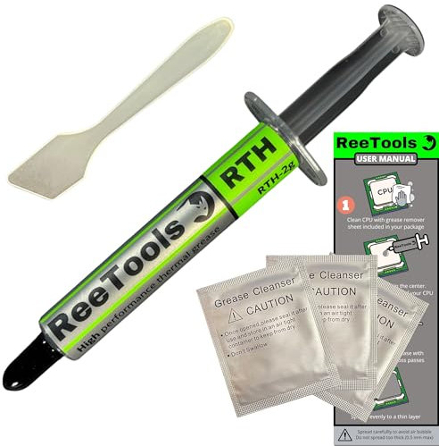 Hochwertige Wärmeleitpaste für alle Prozessoren und Gaming-Konsolen. Garantiert extrem hohe Leistung und einfache Anwendung. Ideal für PC, CPU, GPU, PS, Xbox, Switch. Perfekte Wärmeleitfähigkeit!