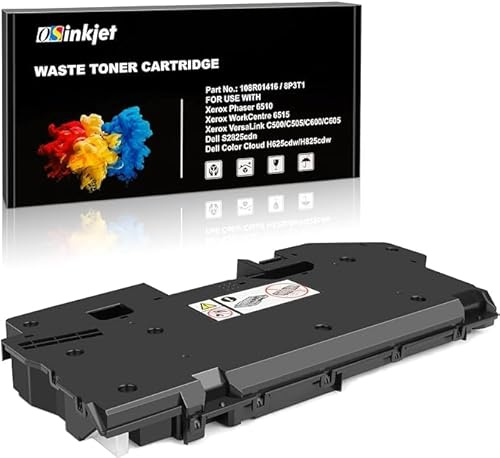 Osinkjet H625cdw H825cdw S2825cdn Waste Toner Container Box Compatible for Xerox VersaLink C600 C605 C500 C505, Waste Toner Cartridge Compatible for Xerox Phaser 6510 6510n 6510dn(Part#108R01416)