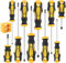 11Pcs Schraubendreher Set mit Magnetisch Spitze, 5 Größe Chrom-Vanadium-Stahl Schraubendreher Schraubenzieher Satz Rutschfest inkl. 5x Schlitz & 5x PH Schraubendrehersatz mit Werkzeugtasche