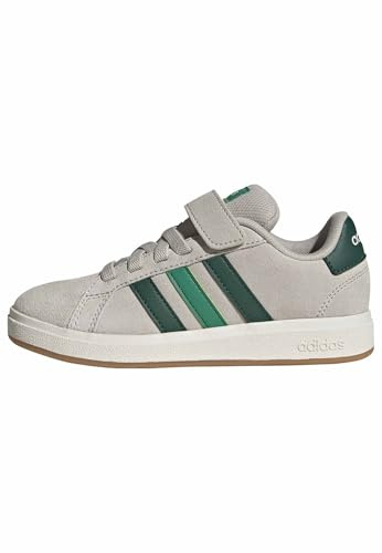 adidas Unisex Kinder Grand Court 00s Shoes Children, Wonder Alumina/Collegiate Green/Court Green, 30 EU