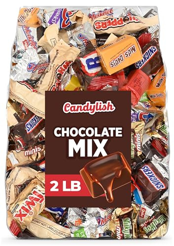 Chocolate Candy Mix Bulk 2LB – Assorted Individually Wrapped Chocolate Variety Pack for Candy Bowl, Office Snacks, Parties, Gift Bags & Everyday Treats