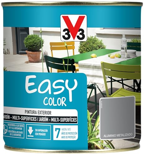 V33 PINTURA EASY COLOR METALIZADO ALUMINIO 0,5L