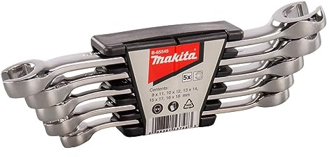 Makita B-65545 Juego de llaves de tuerca acampanada de 5 piezas