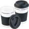 PEARL Isolierbecher: 2er-Set Coffee-to-go-Becher mit Deckel, 350 ml, doppelwandig, BPA-f (Tasse mit Deckel, Becher mit Deckeln, Mikrowelle)