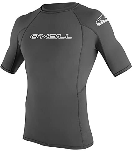 O'Neill Herren Mens Basic Skins Short Sleeve Sun Shirt Rash Vest, Graphite, L EU