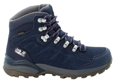 Jack Wolfskin Damen Refugio Texapore Mid W, Dark Blue / Grey, 40.5 EU
