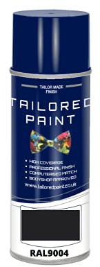 RAL 9004 Signal Black Gloss Enamel Aerosol Paint Can Paint For Wood, Metal, Plastic, PVC, UPVC, Fascia Boards - Indoor & Outdoor