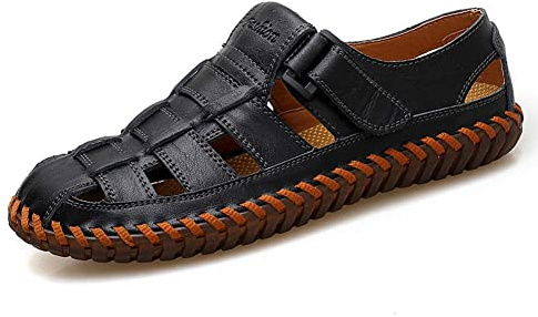 Moodeng Sandalias Deportivas Hombre Verano Al Aire Libre Playa Cuero Zapatillas Senderismo Transpirable