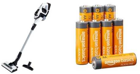 Theo Klein 6812 Bosch Unlimited Vacuum Cleaner I with Suction and Sound Function I Aged 3 Years+ & Amazon Basics AA 1.5 Volt Performance Alkaline Batteries - Pack of 8