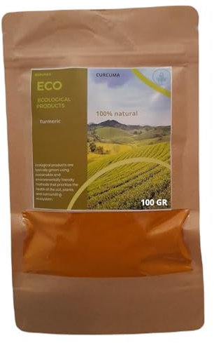 CURCUMA MOLIDA - INFUSIONE SPECIATA - TURMERIC NATURALE - POLVERE ESOTICO - CONDIMENTO - RADICE AROMATICA - TÈ ORO - SPECIE BIOLOGICHE - SAPORE INTENSO - COLINARIO - COLORANTE NATURALE