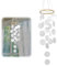 CHIHOLEN Carillón de viento, concha bohemia decorativa, atrapasueños, nácar, carillones de viento, decoración de jardín, para exteriores, para terraza, césped, jardín (blanco, producto acabado)