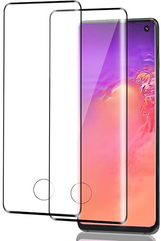 ICESPRING für Panzerglas für Samsung Galaxy S10 Schutzfolie, 2 Stück Fingerabdruck-ID Panzerfolie für Samsung S10 Folie, 9H Härte Schutzglas für Galaxy S10 Panzer Schutz Glas