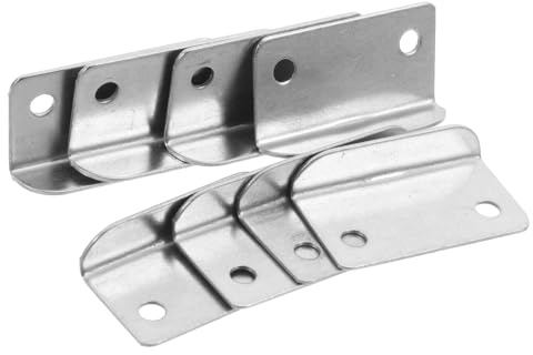 Ipetboom Lot de 20 Plaques de Verrouillage en Métal de L Grandes Gâches à Angle Droit pour Tiroirs et Placards Protection Sécurisée Compatible Meubles de Bureau et Maison