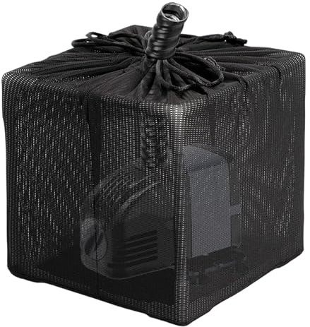 Sac de filtre de pompe - Sac pour supports en maille fine, fermeture avec cordon de serrage, structure anti-colmatage, performance de filtration haute densité | pour fontaine d'aquarium Jardin Acqu