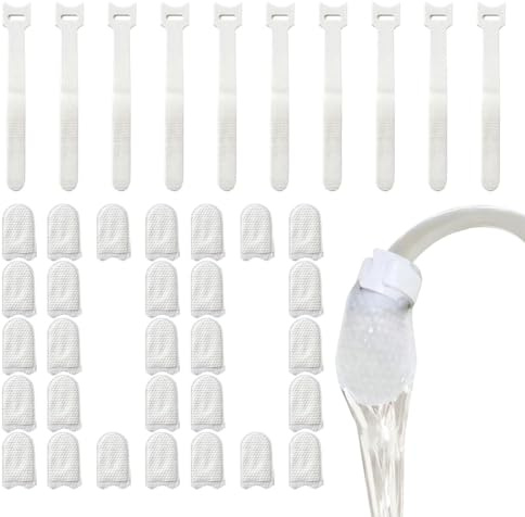 Calzino filtrante in cotone per rubinetto, purificatore portatile in cotone a fibre sottili | Con strato barriera sedimenti filtro acqua bagno | per caffè doccia cottura bevande capelli calcareo M