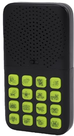 VBESTLIFE Macchina per Scherzi con Effetti Sonori con Telecomando, 16 Suoni Divertenti Scoreggia Il Lupo Che Ulula Camion dei Pompieri, Giocattolo Rumoroso Portatile per Scherzi di Feste (Black)
