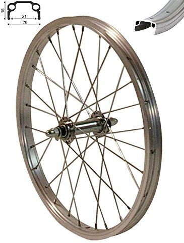 Redondo 18 Zoll Vorderrad Laufrad Fahrrad 18 Kasten Felge Aluminium Silber