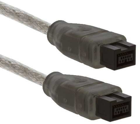 AAA PRODUCTS | HIGH GRADE - FireWire/ILINK/DV/IEEE 1394 Cable - Works with Mac & PC - Fully Moulded End Connector - Firewire 800 cable - For External Drive, Docking Station and more (9 pin - 9 pin)