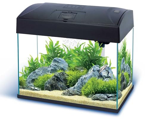 Nano-Komplett-Aquarium 20 L, kratzfestes Glas, inkl. Filter, Pumpe,LED-Beleuchtung