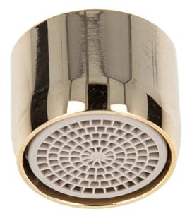 tecuro Mischdüse Strahlregler Luftsprudler Perlator M22x1 IG, vergoldet