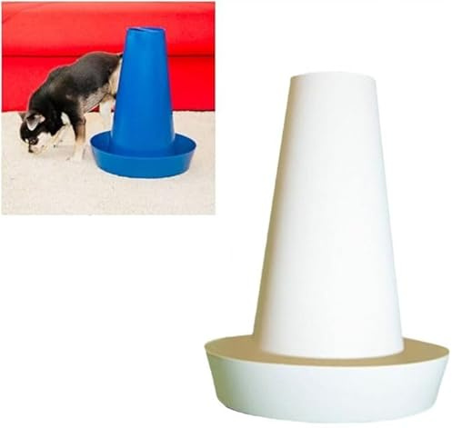 PIPPI WC pour Chiens Mâles – Urinoir pour Chiens d’Intérieur et d’Extérieur – Colonne Urinaire Lavable – Alternative aux Tapis Éducateurs – Lot de 1 – Blanc