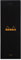 Rhodia 86009C - Packung mit 10 Notizblöcken Einkaufsblock No.8 7,4x21cm 80 Blätter liniert 80g, Schwarz, 1 Pack