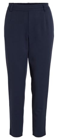 Vila Vivarone HW Pantalon Slim – Noos, Blazer Bleu Marine., 36