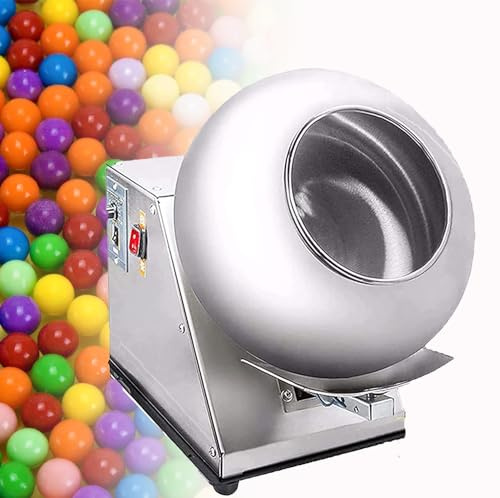 FJYAWEN Máquina eléctrica de Recubrimiento de azúcar Máquina de Recubrimiento de Dulces Todo en uno Máquina de Recubrimiento de Chocolate para panadería, Fiestas, golosinas de Bricolaje e Industrias