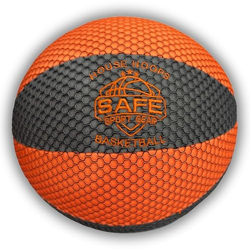 Safe Sport Gear The House Basketball – HouseHoops basket – realistisk textur och studs – kommer inte att repa golv och väggar