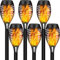 Aigostar-Lampade Solari da Giardino,6 Pezzi Illuminazione realistica a fiaccole acceso, IP44 Impermeabile Torce Solare,Fiamma Luci Solari da Esterno per Decorazione, Prato, Cortile,Sentiero