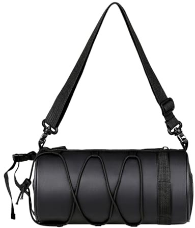 TONGIHS 1 Pièce Sacoche Cadre Velo, Sac de Guidon de Vélo Imperméable, Sacoche Cadre à Bandoulière, Pochette Avant Guidon - Idéale pour Bikepacking, VTT, VTC et vélo de Route (Noir)