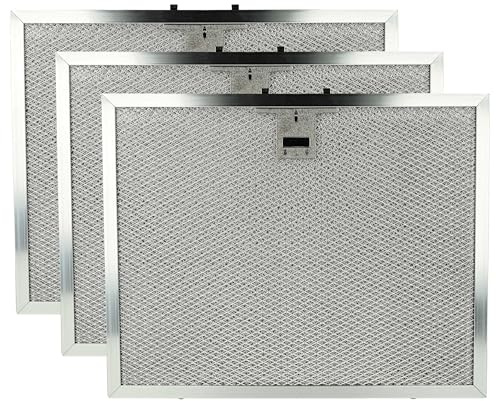 vhbw 3 x filter metallfettfilter ersättning för Miele 4002515643143, 8258241 för köksfläkt, metall
