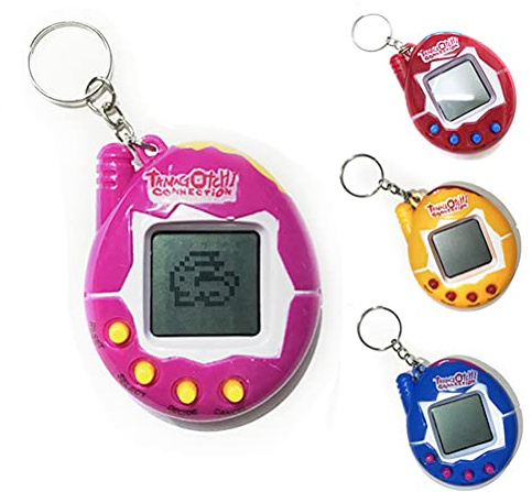 Picysa Macchina da gioco elettronica per animali domestici con portachiavi, console per gioco a mano, mini giocattolo digitale virtuale, giocattolo virtuale per adulti, adolescenti