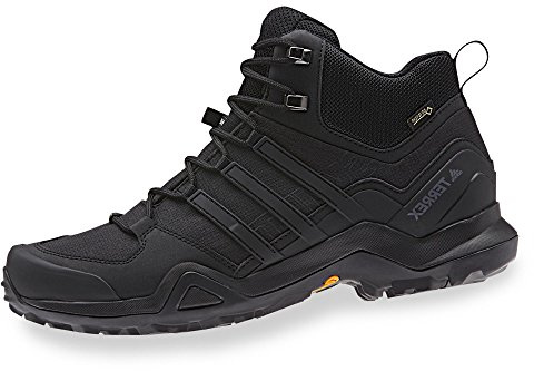 adidas Terrex Swift R2 Mid GTX - Stivali da Escursionismo Uomo, Nero (Negbas 000), 45 1/3 EU