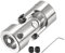 sourcing map 10mm to 10mm Inner Dia Rotatable Universal Joint Shaft Coupling Motor Shaft Coupler L35 x D16 with Screws and Wrench for RC Model