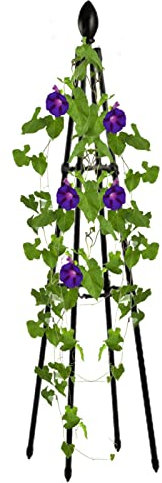 Airber Metal Garden Obelisk, Garden Trellis For Climbing Plants, Plant Supports Garden Tomato Plant Support, Plant Cages Support Frame Trellis, Metal Stakes Climbing Vines Flowers Fruit Vegetables
