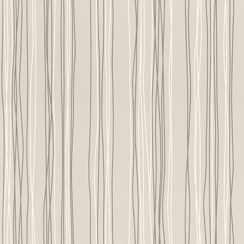 Rasch Papier peint 203264 - Papier peint clair avec lignes fines et rayures en gris foncé, beige et blanc - 10,05 x 0,53 m