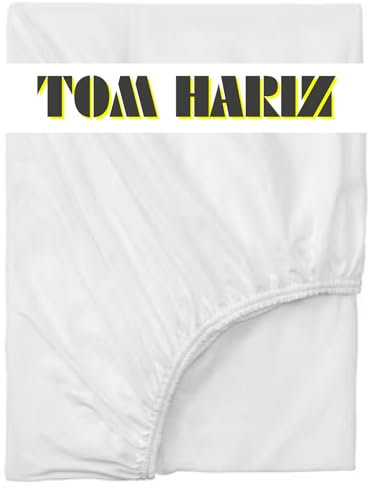 Spannbettlaken, weich, mit 30 cm Spannhöhe, weich, strapazierfähig, knitterfrei, elastisch, für dicke Matratzen, Weiß, 80 x 200 cm