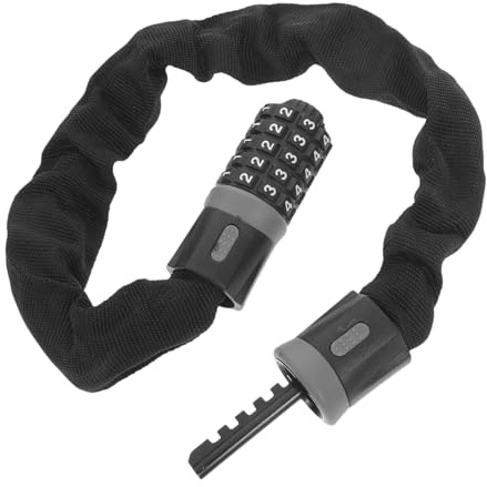 KITANDOVE Candado De Cadena Para Bicicleta Antirrobo y Resistente Cerradura De Combinación Para Bicicletas Motos y Scooters Seguridad Para Equipaje y Accesorios Deportivos
