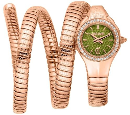 Just Cavalli Damen Analog Quarz Uhr mit Edelstahl Armband JC1L355M0045