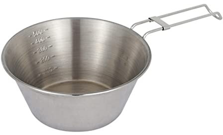 YARNOW Cuenco De Camping Ligero De Acero Inoxidable Para Comida Fácil De Transportar Para Actividades Al Aire Libre.