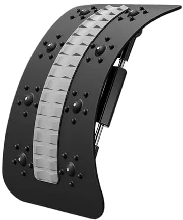 Alargador de espalda – Aparato lumbar, estiramiento postural | Beneficios para pilates yoga, soporte para casa de viaje, dispositivo para aliviar el dolor y mejorar la postura