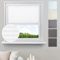 WOLTU Estor Persiana Plisada sin Taladrar, Cortina Enrollable Plisado para Ventanas y Puertas, Protección Visual Solar UV, Tejidos con Pliegues 55x100cm Blanco