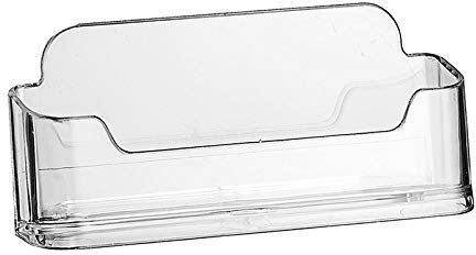 ogoPLUS Visitenkartenständer Wandmontage Querformat / Visitenkartenhalter Visitenkarten Ständer Aufsteller Werbung Büro