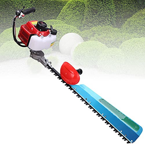DFGENLY Benzin Heckenschere 2-Takt, Rasentrimmer Freischneider Handheld Heckenscheren für Garten Park Multifunktions Hochentaster für Beschneiden Strauchzweige, Kraftstofftank: 600ml