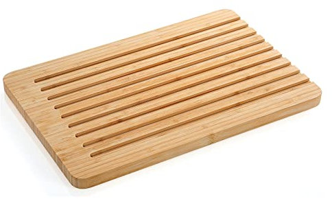 Planche à pain en bambou avec rainure ramasse-miettes Planche de cuisine en bois avec rainures Zassenhaus
